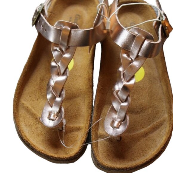 Giulia Palai Other - Giulia Palai Italian leather Girl Pink Metallic Sandals Shoes, Size 1 NWT's